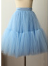 Sky Blue Tulle Short Tutu Skirt